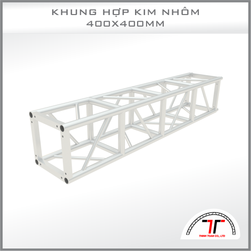 KHUNG TRUSS HỢP KIM NHÔM 400x400 KẾT CẤU ÂM DƯƠNG BẮT ỐC