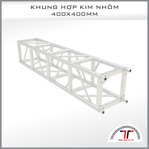 KHUNG TRUSS HỢP KIM NHÔM 400x400 KẾT CẤU ÂM DƯƠNG BẮT ỐC